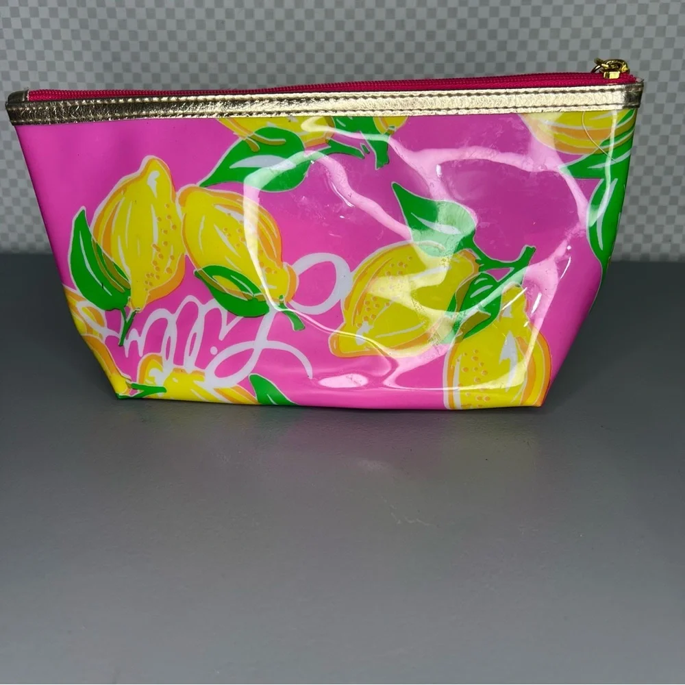 Lilly Pulitzer‎ For Estee Lauder Cosmetic Bag Makeup Case Multicolor Large 10x12